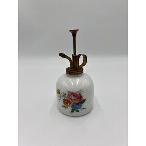 Vintage Floral Brass & Ceramic Plant Mister Tawain